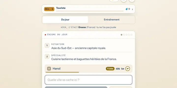 Capture d'écran du jeu Destination du jour