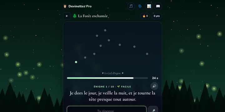 Capture d'écran du jeu Devinettes Pro
