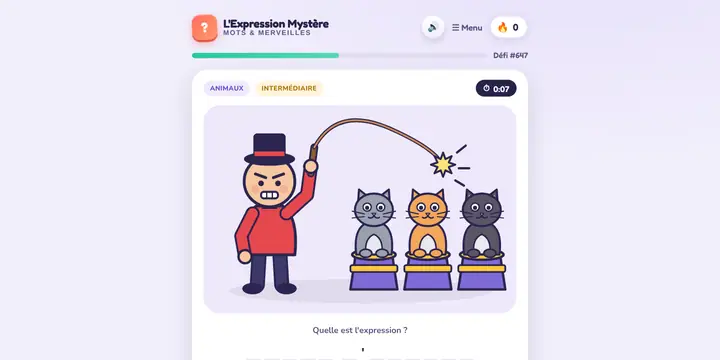 Capture d'écran du jeu L'Expression Mystère