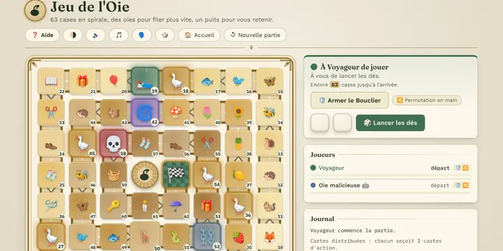 Capture d'écran du jeu Jeu de l'Oie
