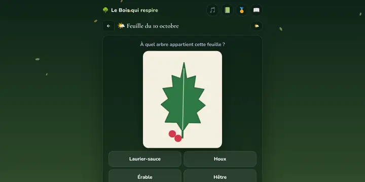 Capture d'écran du jeu Le Bois qui respire