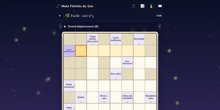 Capture d'écran du jeu Les Mots Fléchés du Soir