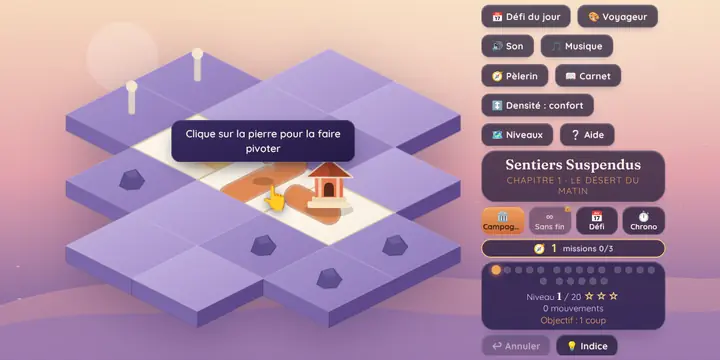 Capture d'écran du jeu Sentiers Suspendus